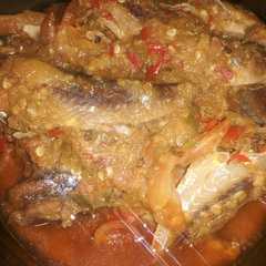 รูปของ Sambal ikan asin rebus