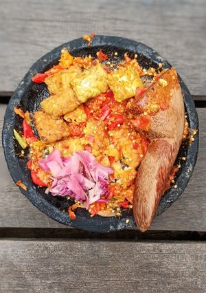 Foto resep Tempe Kecombrang Geprek