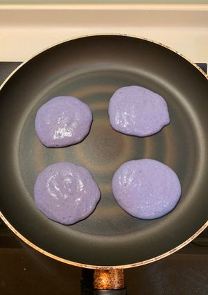 菲力廚房｜寶寶副食品/手指點心。紫心地瓜鬆餅 的食譜成品照片