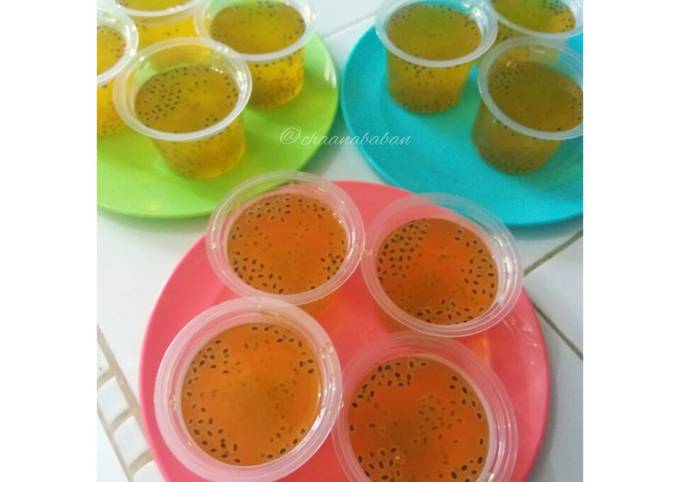Resep Agar Agar Jelly Orange Selasih Oleh Marisa Febbi Aryanni Nababan Cookpad