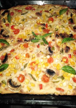 Una foto de Rica Focaccia sin amasar apto aplv