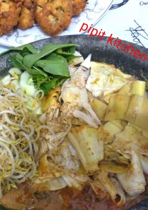 Foto resep Pecel Ontong / Jantung Pisang
