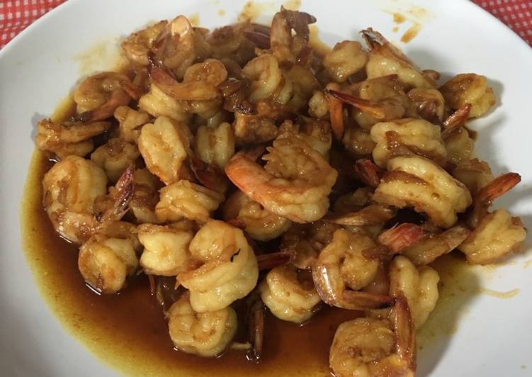 Resep Simple Shrimps tiram souce, Enak Banget