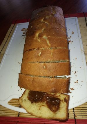 Una foto de Torta de vainilla con dulce de leche