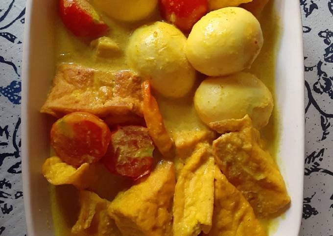 Gulai telur tahu