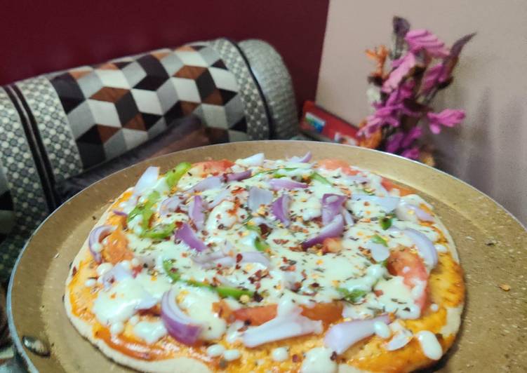 Simple Way to Prepare Speedy Wheat flour pizza