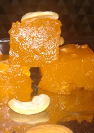 A picture of Karachi halwa / Bombay Karachi halwa.