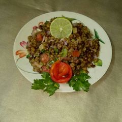 A picture of Moong dal chaat.