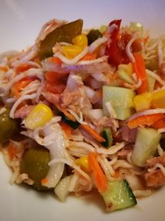 Una foto de Ensalada mar y tierra Jorgette