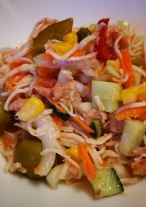 Una foto de Ensalada mar y tierra Jorgette