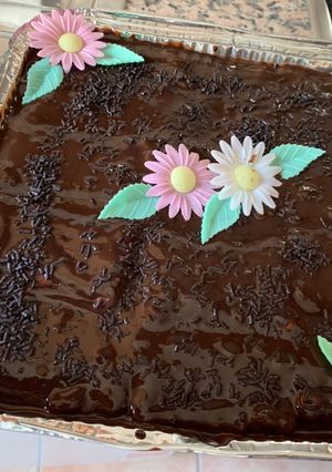 Una foto de Tarta de galletas con chocolate (tarta de la abuela)