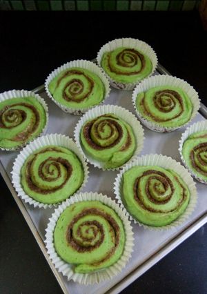Foto resep Pandan Cinamon Roll (tanpa ulen)