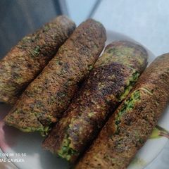 A picture of Spinach Chilla(Palak).