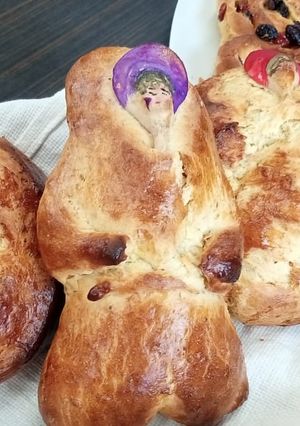 Una foto de Pan de muerto original