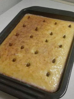 صورة لوصفة بسبوسه بالحليب المكثف