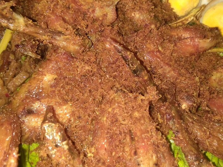 Cara Gampang Menyiapkan Daging ayam serundeng Anti Gagal