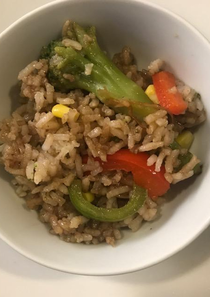 Una foto de Arroz con verduras