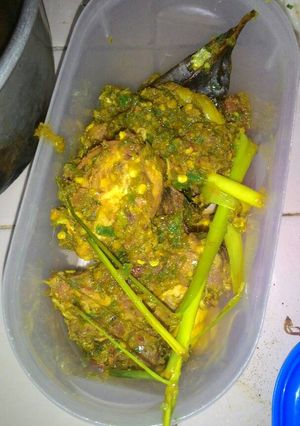 Foto resep Ayam goreng balado hijau