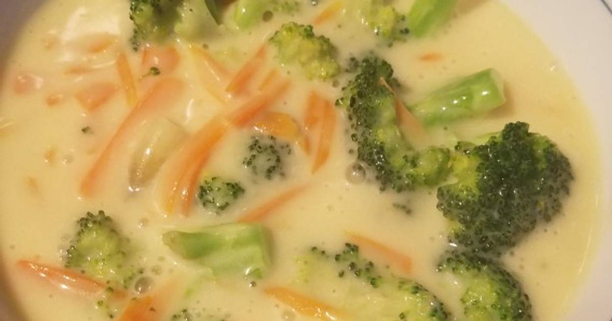 Sopa de brócoli estilo Panera Bread Receta de Maria Sola- Cookpad