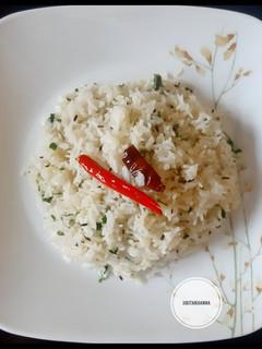 A picture of Jeera Rice.