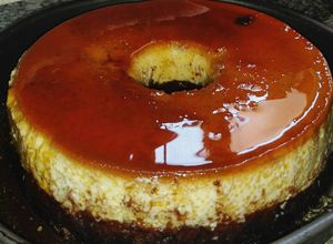 Una foto de Torta Imposible o chocoflan