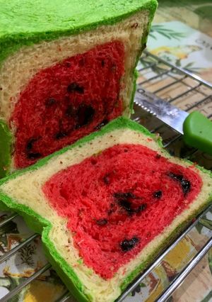 Foto resep Watermelon bread