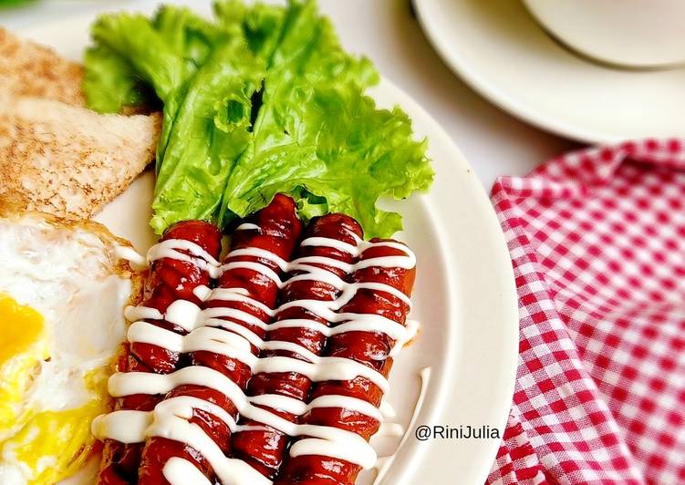 Cara Gampang Membuat Sosis Panggang Teriyaki Enak dan Antiribet