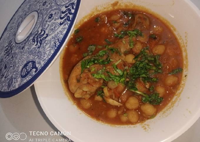 Steps to Prepare Thomas Keller Murg cholay /chicken chana