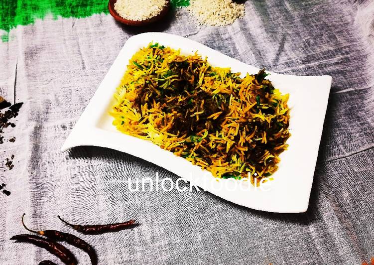 Recipe of Super Quick Homemade Tri colour spicy Chicken Biryani