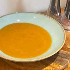 A picture of Cinnamon Spiced Sweet Potato Soup 🥣.