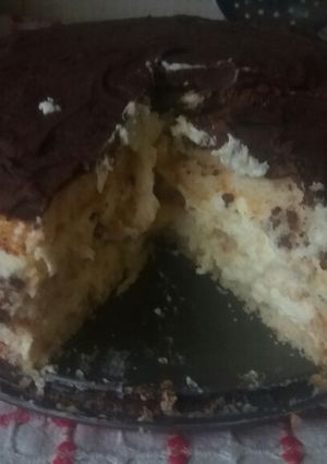 Φωτογραφία της συνταγής Εύκολη τούρτα σαν κοκ αλλά διώροφο 😂