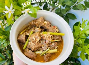 Hình của món Bò kho sả ớt.