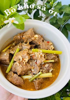 Hình của món Bò kho sả ớt.