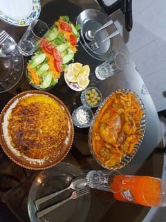 عکسی از دستور مرغ قارچ با ته چین