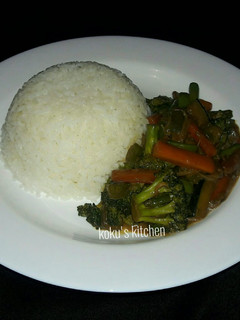 A picture of Stir fried veggies.