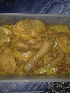 Foto resep Ayam ungkep bumbu kuning