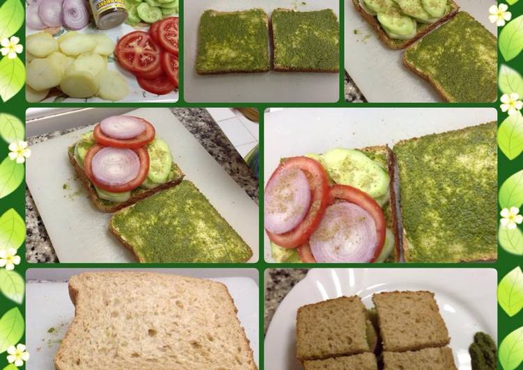 Steps to Make Perfect Bombay veg sandwich