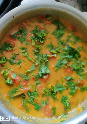 A picture of Vegetable besan curry for poori /Dosa.