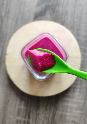 Foto resep Puding Buah Naga | MPASI 1y+