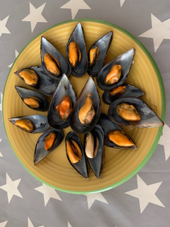Una foto de Mejillones al vapor