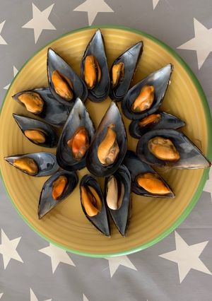 Una foto de Mejillones al vapor