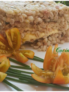 Foto di Mattonella di farro, tonno e mozzarella