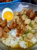 Nasi Bakmoy (Tahu dan Galantin Sapi)