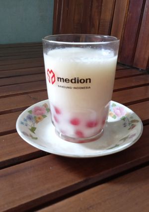 Foto resep Boba Pink Susu Segar