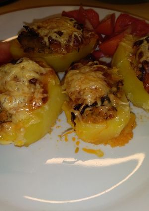 Darálthússal töltött burgonya recept fotója