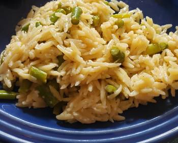 Unique Cuisine Asparagus orzo Home Style