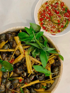 Hình của món Ốc gạo xào cay.