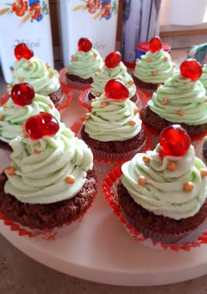 Karácsonyi cupcake recept fotója