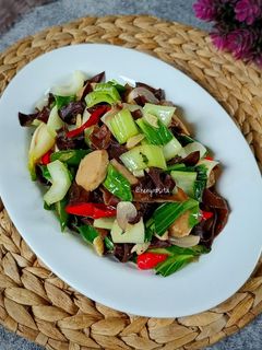 Foto resep Tumis Jamur Kuping Pakcoy dan Baso