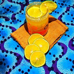 A picture of GOT drinks, (Ginger, orange and tamarind)🍊.